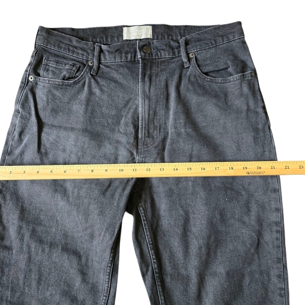 Everlane Women's Charcoal Black Straight Leg Jeans.  Size 31 - Picture 3 of 8